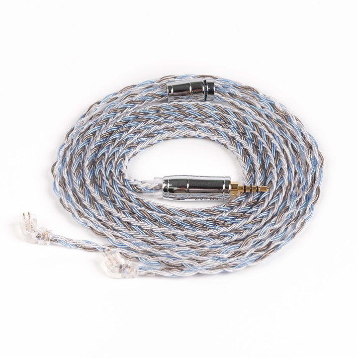 【KBEAR Thorough——Clearance】 16-Core Silver-Plated Upgraded IEM Cable– Flagship Acoustic Technology, Transparent Sound, Enhanced Bass Control