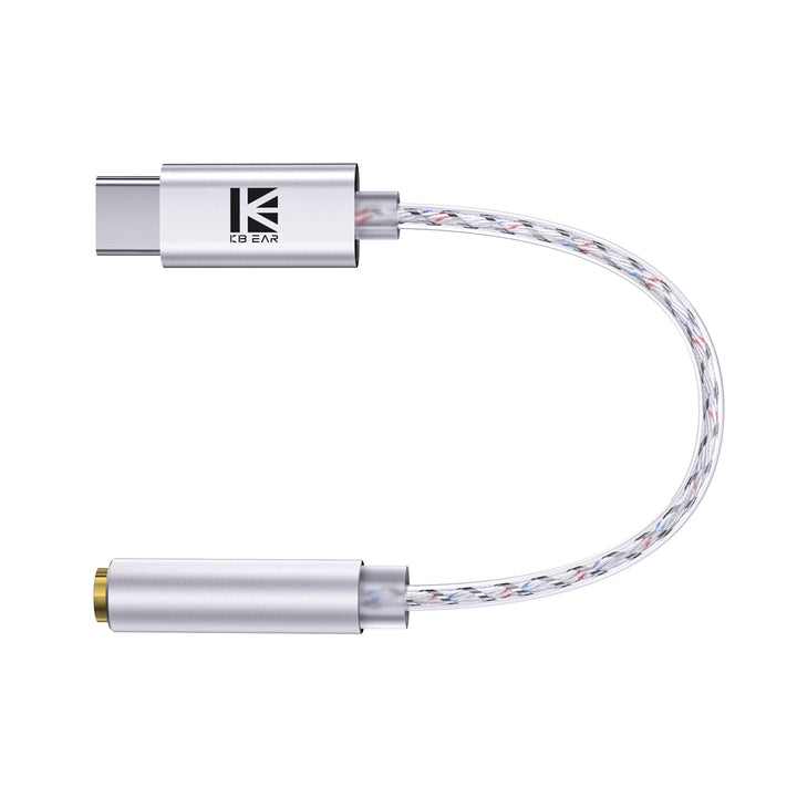 【KBEAR TC12】Type-C to 3.5mm Earphone Adapter, HIFI Sound Quality, Easy Connection