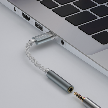 【KBEAR Moondust KW8——Clearance】8-Strand OCC Type-C to 3.5mm Decoding Adapter, Pure HiFi Sound Quality - KEEPHIFI