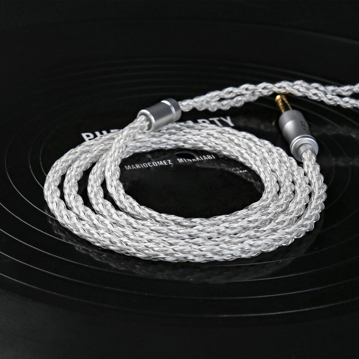 【KBEAR BaiZe】Upgrade Cable, 5N 8-Strand 144-Core High-purity Silver-plated OFC Cable - KEEPHIFI
