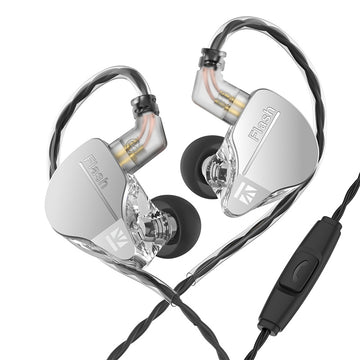 【KBEAR Flash】Wired Earbuds Earphones, Gaming Earbuds, 3.5mm Plug in ear Headphones, 1DD 1BA Hybrid in ear Monitors, iem Earphones with Tangle-free Cable for Laptop PC Computer - KEEPHIFI