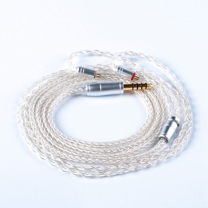 【KBEAR 4833】8 Strands OFC Silver-plated Cables, Upgraded Cables for HIFI IEM Headphones - KEEPHIFI