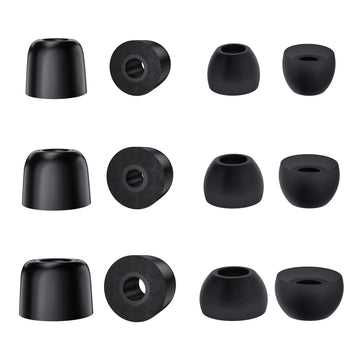 【KBEAR FT01】 Silicone + Memory Foam Eartips Combo Set, 3 Pairs Silicone Eartips 3 Pairs Memory Foam Eartips - KEEPHIFI