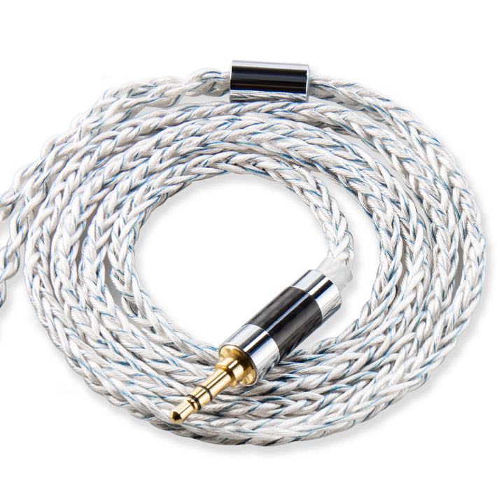 【KBEAR ST9——Clearance】8-Core 4N OFC Silver-Plated Upgraded IEM Cable – 20AWG, 784 Strands - KEEPHIFI