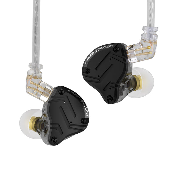 【KZ ZS10 Pro X】 1DD+4BA In-ear Monitor Hybrid Driver Earphone HiFi Bass Headphone Music Game Headset Wired Sports Earbud