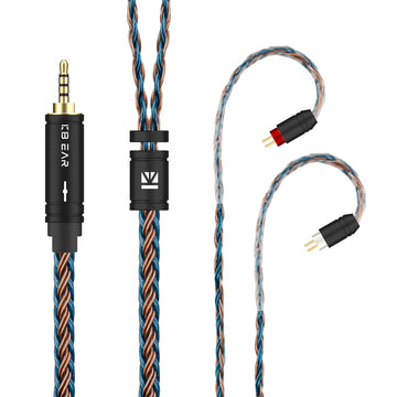 【KBEAR ST16】Crystal 16 Cores 1.2M Long Upgrade Cable 5N single crystal copper silver-plated upgrade wire - KEEPHIFI