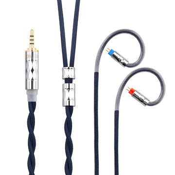 【KBEAR ST5】4N Pure Silver + 4N OFC Mixed Upgraded Cable 1.2m Long - KEEPHIFI
