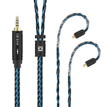 【KBEAR ST16】Crystal 16 Cores 1.2M Long Upgrade Cable 5N single crystal copper silver-plated upgrade wire - KEEPHIFI