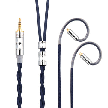 【KBEAR ST5】4N Pure Silver + 4N OFC Mixed Upgraded Cable 1.2m Long - KEEPHIFI