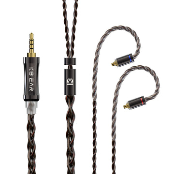 【KBEAR ST7】4 Cores 4N OFC Mixed 4N Silver-plated OFC Upgraded Cables 1.2m Long - KEEPHIFI