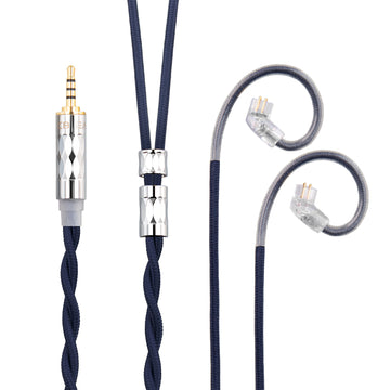 【KBEAR ST5】4N Pure Silver + 4N OFC Mixed Upgraded Cable 1.2m Long - KEEPHIFI