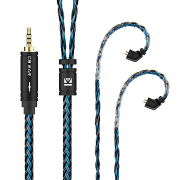 【KBEAR ST16】Crystal 16 Cores 1.2M Long Upgrade Cable 5N single crystal copper silver-plated upgrade wire - KEEPHIFI