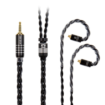【KBEAR Black Blade】Brass Alloy Upgrade Cable 4-core braided in Litz structure 1.2M Long - KEEPHIFI