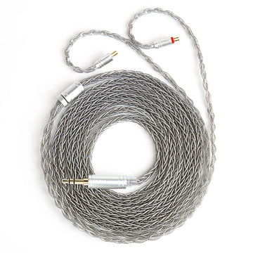 【KBEAR ST12/ST12PLUS】 Upgraded Cable 8-strand 4N OFC silver-plated High-purity 4N Upgraded Cable 3.5MM plug/4.4MM plug - KEEPHIFI