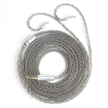 【KBEAR ST12/ST12PLUS】 Upgraded Cable 8-strand 4N OFC silver-plated High-purity 4N Upgraded Cable 3.5MM plug/4.4MM plug - KEEPHIFI