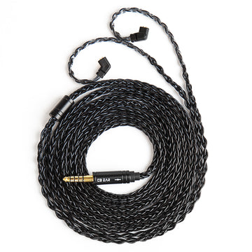 【KBEAR ST12/ST12PLUS】 Upgraded Cable 8-strand 4N OFC silver-plated High-purity 4N Upgraded Cable 3.5MM plug/4.4MM plug - KEEPHIFI