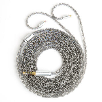 【KBEAR ST12/ST12PLUS】 Upgraded Cable 8-strand 4N OFC silver-plated High-purity 4N Upgraded Cable 3.5MM plug/4.4MM plug - KEEPHIFI
