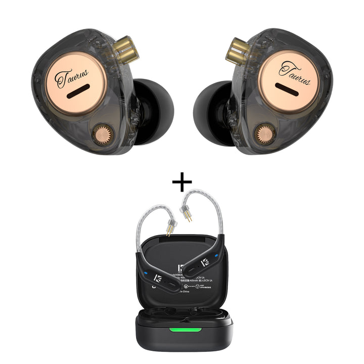 Bundle 7 KBEAR XuanGe BT15 Pro TWS HD Bluetooth Earhook+KZ Taurus Horizontal Dual Dynamic Drivers in ear Monitor IEM Headphones