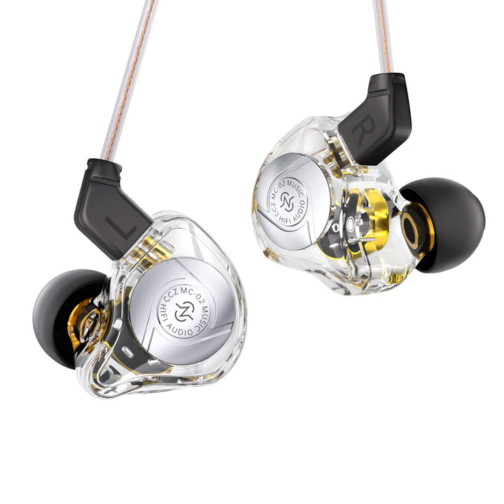 【CCZ Aura MC02】 HIFI In-Ear Headphones Dual-Magnet Dynamic Driver, Powerful Mid-to-Low Frequencies & Design for Music and Game