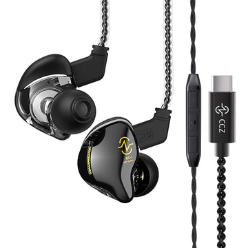 【CCZ Coffee Bean】 Best Dynamic Driver Earphones IEM Headphones Good Sound Quality 1DD HIFI Immersive Bass Sound Wired Earbuds - KEEPHIFI