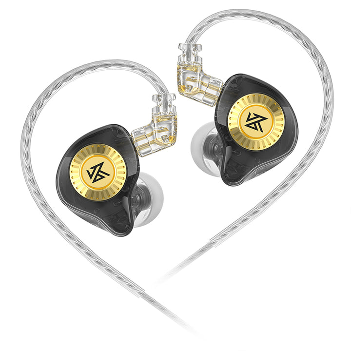 【KZ EDX Ultra——Clearance】Professional HiFi Dynamic In-Ear Monitor – 10mm Dual Magnetic DD, Resin & Metal Inlay Cavity, 0.75mm 2-Pin, 3.5mm Gold-Plated, HD Mic,