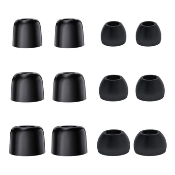 【KBEAR FT01】 Silicone + Memory Foam Eartips Combo Set, 3 Pairs Silicone Eartips 3 Pairs Memory Foam Eartips - KEEPHIFI