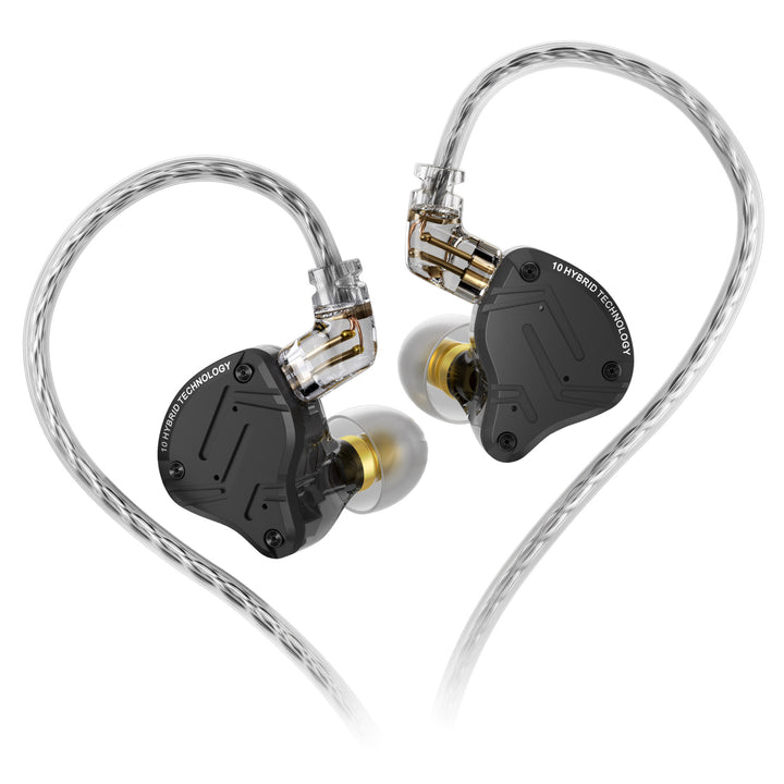 【KZ ZS10 Pro X】 1DD+4BA In-ear Monitor Hybrid Driver Earphone HiFi Bass Headphone Music Game Headset Wired Sports Earbud