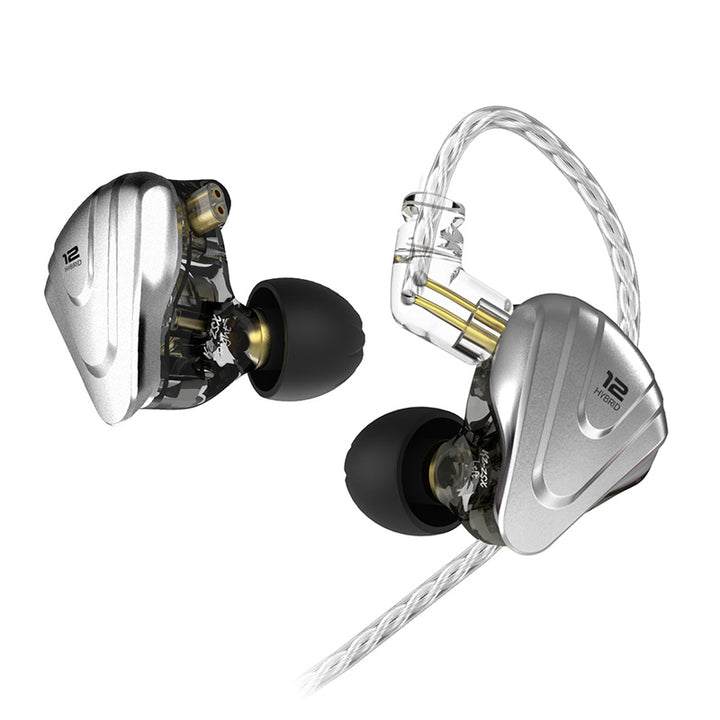 【KZ ZSX】5BA+1DD 6 Driver Hybrid in-Ear HiFi Earphones with Zinc Alloy Faceplate, Recessed 2 Pin Detachable Cable for Audiophile Musician - KEEPHIFI