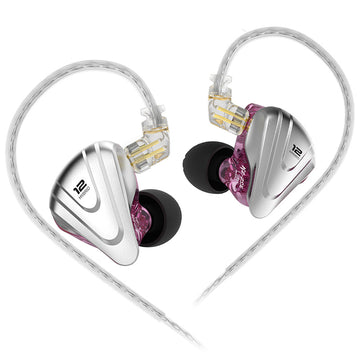 【KZ ZSX】5BA+1DD 6 Driver Hybrid in-Ear HiFi Earphones with Zinc Alloy Faceplate, Recessed 2 Pin Detachable Cable for Audiophile Musician - KEEPHIFI