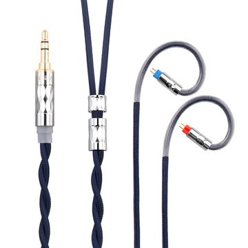 【KBEAR ST5】4N Pure Silver + 4N OFC Mixed Upgraded Cable 1.2m Long - KEEPHIFI