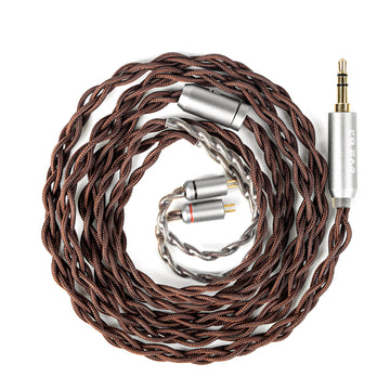 【KBEAR YUAN】 25AWG OCC Silver-Plated Cable – Cross-Braid for Balanced, Smooth & Pure IEM Sound (MMCX/2Pin/QDC, 3.5mm/4.4mm) - KEEPHIFI
