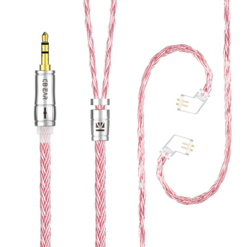 【KBEAR ST18】16-Core Oxygen-free Copper Silver-plated Upgraded Cable 1.2M Long - KEEPHIFI
