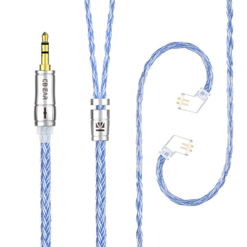 【KBEAR ST18】16-Core Oxygen-free Copper Silver-plated Upgraded Cable 1.2M Long - KEEPHIFI