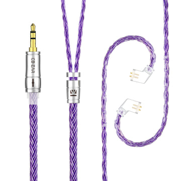 【KBEAR ST18】16-Core Oxygen-free Copper Silver-plated Upgraded Cable 1.2M Long - KEEPHIFI