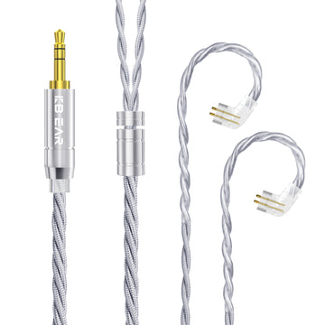 【KBEAR ST20】 Upgraded Cable Silver-Plated OCC Mixed Alloy Cable Shielded by OFC, 1.2m Long - KEEPHIFI