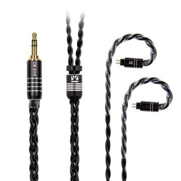 【KBEAR Black Blade】Brass Alloy Upgrade Cable 4-core braided in Litz structure 1.2M Long - KEEPHIFI