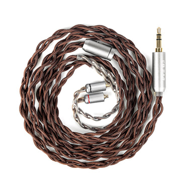 【KBEAR YUAN】 25AWG OCC Silver-Plated Cable – Cross-Braid for Balanced, Smooth & Pure IEM Sound (MMCX/2Pin/QDC, 3.5mm/4.4mm) - KEEPHIFI