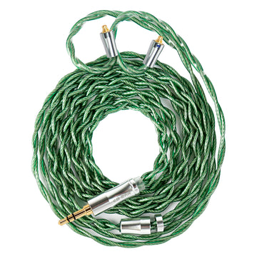 【KBEAR AegisWire】High-purity Silver-plated OFC HiFi headphone Upgrade Cable 3.5mm 4.4mm, 1.2m Long - KEEPHIFI