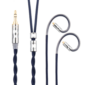 【KBEAR ST5】4N Pure Silver + 4N OFC Mixed Upgraded Cable 1.2m Long - KEEPHIFI