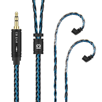 【KBEAR ST16】Crystal 16 Cores 1.2M Long Upgrade Cable 5N single crystal copper silver-plated upgrade wire - KEEPHIFI