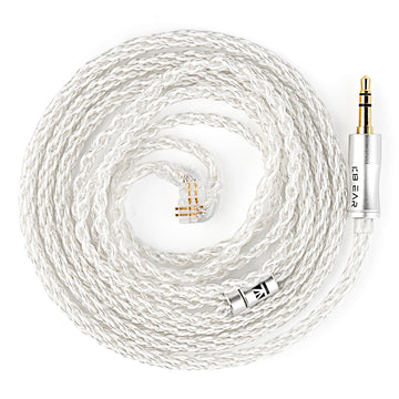 【KBEAR BaiZe】Upgrade Cable, 5N 8-Strand 144-Core High-purity Silver-plated OFC Cable - KEEPHIFI