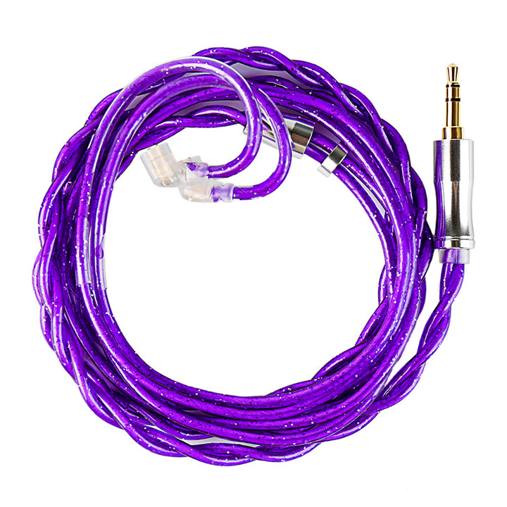 【KBEAR ZiXiao】 201-Core Hybrid Braided Structure HiFi Upgrade Cable – 84-Core Copper Alloy + 105-Core Silver-Plated Copper + 12-Core Silver-Plated Shielding