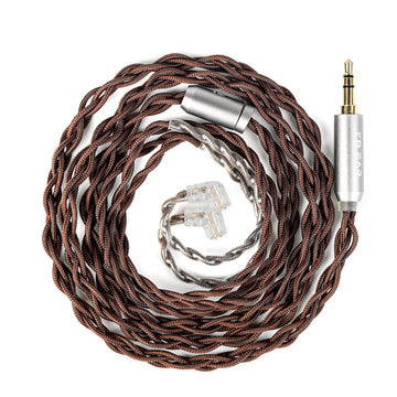 【KBEAR YUAN】 25AWG OCC Silver-Plated Cable – Cross-Braid for Balanced, Smooth & Pure IEM Sound (MMCX/2Pin/QDC, 3.5mm/4.4mm) - KEEPHIFI