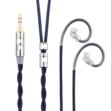 【KBEAR ST5】4N Pure Silver + 4N OFC Mixed Upgraded Cable 1.2m Long - KEEPHIFI