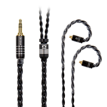 【KBEAR Black Blade】Brass Alloy Upgrade Cable 4-core braided in Litz structure 1.2M Long - KEEPHIFI