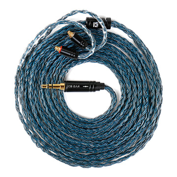 【KBEAR ST24 Plus JunTian】 5N OCC Silver-Plated HiFi Earphone Upgraded Cable Earbuds Cables, 2M Long Cable - KEEPHIFI
