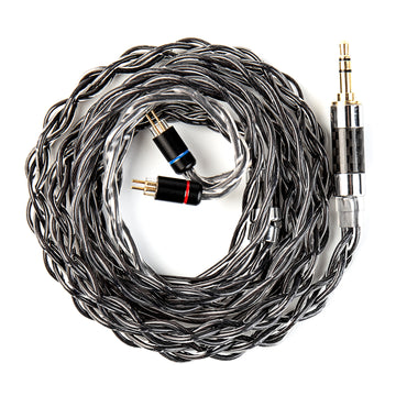【KBEAR Obsidian】Graphene & 6N OCC Hybrid Conductor Upgraded Cable, Hi-Resolution HiFi Earphone Cable - KEEPHIFI
