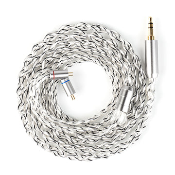 【KBEAR Lattice】4-Strand 27-Core OCC & Pure Silver Hybrid Braided HiFi Earphone Upgrade Cable - KEEPHIFI