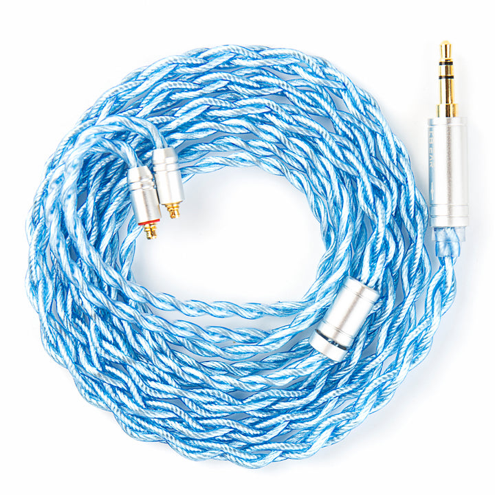 【KBEAR Palm Thunder】Single Crystal Copper Silver-Plated HiFi Earphone Upgrade Cable - KEEPHIFI