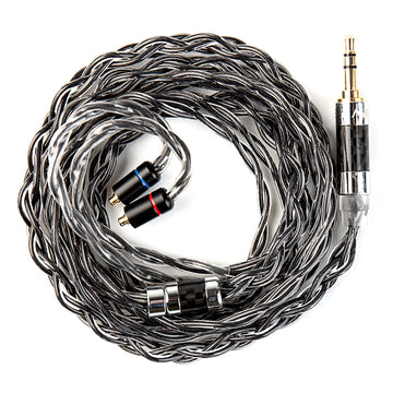 【KBEAR Obsidian】Graphene & 6N OCC Hybrid Conductor Upgraded Cable, Hi-Resolution HiFi Earphone Cable - KEEPHIFI